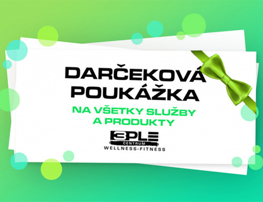 DARČEKOVÁ POUKÁŽKA v hodnote 100€  | 3PLE CENTRUM | Košice