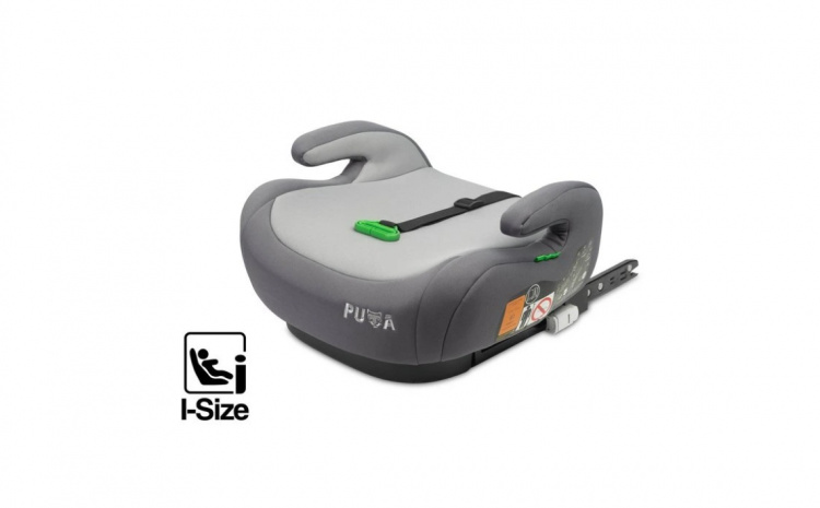 Podsedák do auta, isofix I-SIZE, Puma - sivý | Deluxe Baby