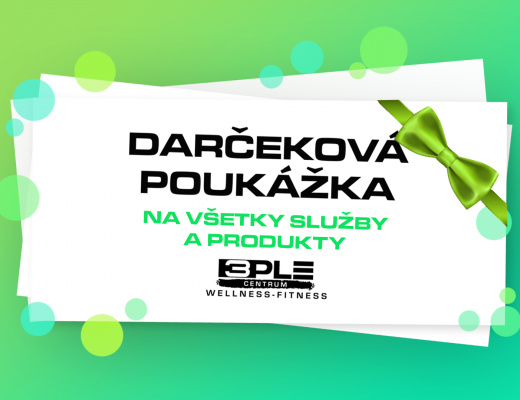 Darčeková poukážka na všetky služby a tovar v hodnote 100€ | OC Atrium Optima
